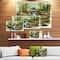 Designart - Stream in the Forest - Landscape Painting Canvas Print
